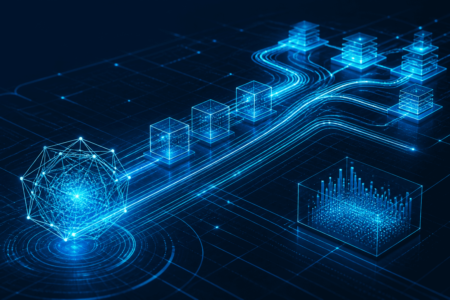 Enterprise AI systems visualized as connected agent networks